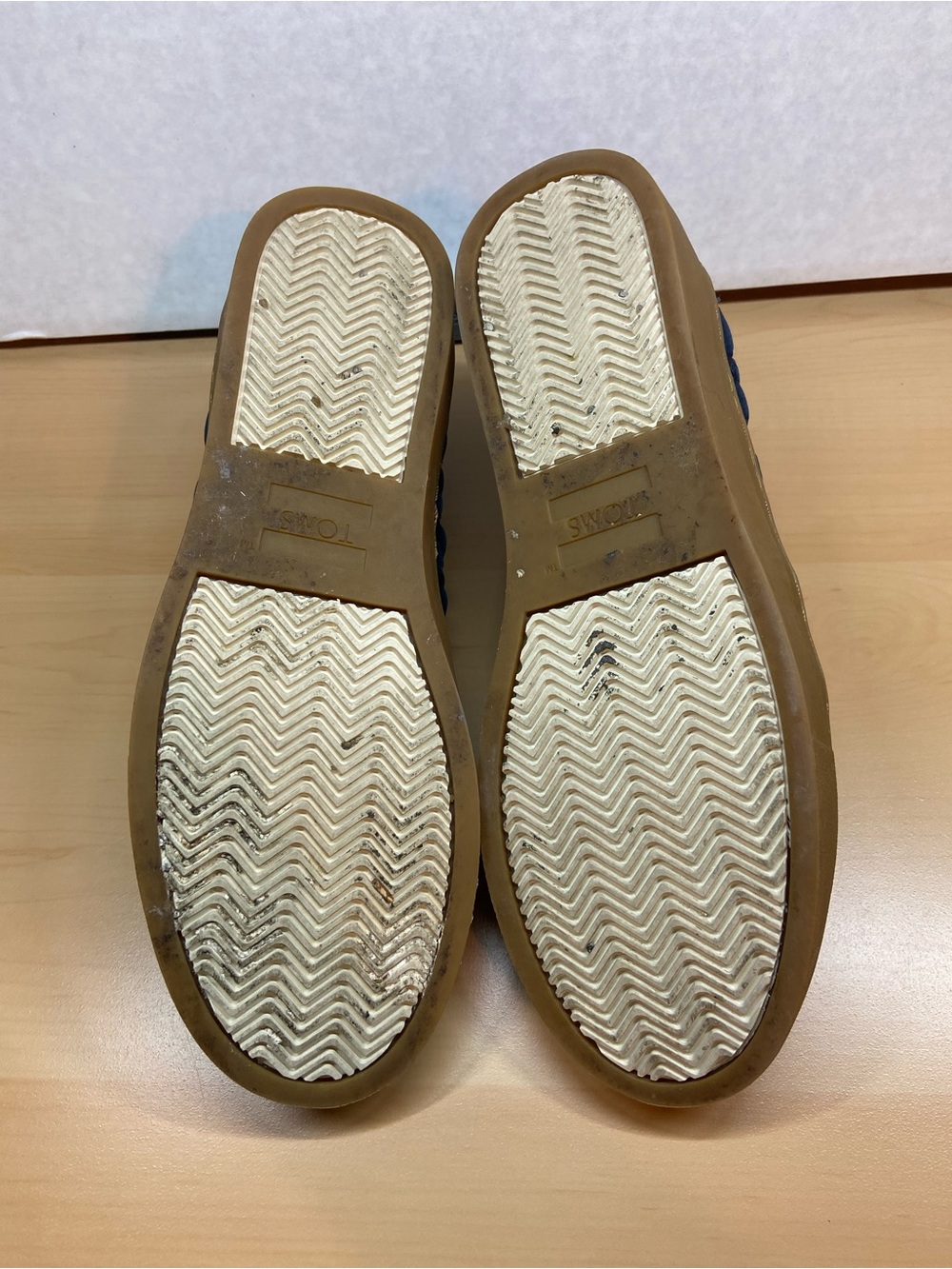 Toms Navy Quilted Slip-On Sneakers with Gum Sole - Picture 5 of 5